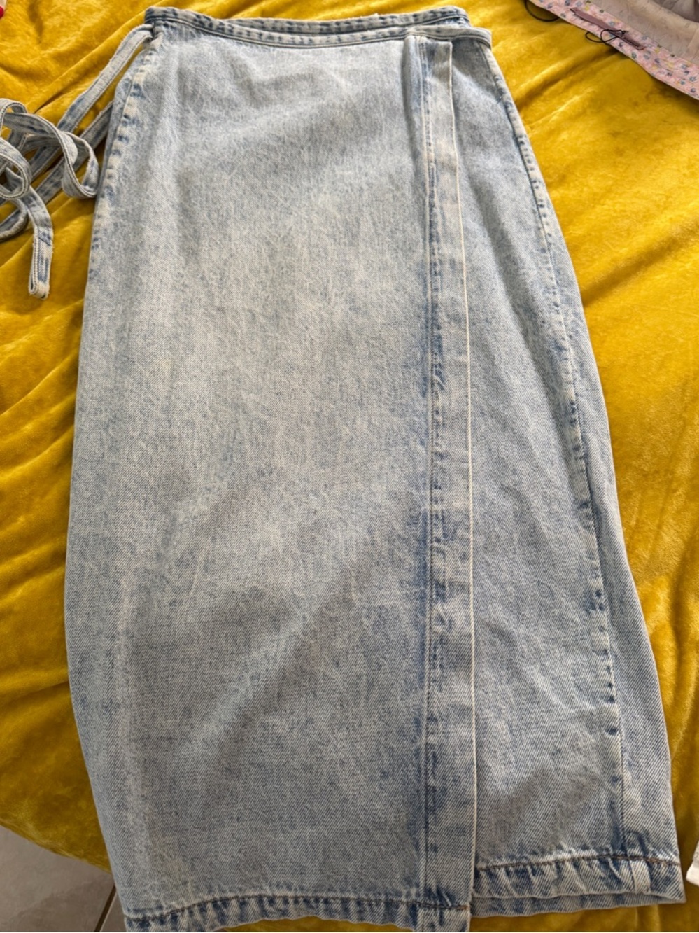 Bimba y Lola Denim Wrap Midi Skirt | Like New 32” - Picture 4 of 5